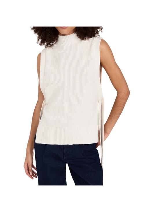 3.1 Phillip Lim Sweaters - 3.1 Phillip Lim Chunky Ivory Side Tie Turtleneck Sweater Vest Size XS